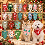 Christmas Pet Bandana Collar Bib